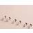 Shein Stainless Steel Internally Threaded Flat Backs Earring Set - Assorted Sizes