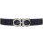 Ferragamo Reversible & Adjustable Double Gancini Belt - Deep Ocean/Black