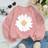 Shein Young Girls Casual Loose Fit Crew Neck Comfy Knit Sweatshirt - Autumn/Winter