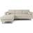 Dunelm Zoe Boucle Fleck Ivory Sofa 234cm 3 Seater