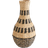 Dunelm Woven Black/Natural Vase 55cm