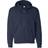 Hanes Men's EcoSmart Fleece Full-Zip Hoodie - Navy Blue Xsp