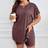 Shein Plus Size Round-Neck Short Sleeve T-Shirt Set