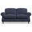 Dunelm Ashford Aqua Clean Chenille Navy Sofa 176cm 2 Seater