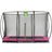 Exit Toys Silhouette Ground Trampoline 214x305cm + Safety Net Pink