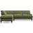 Dunelm Darwin Luxury Velvet Olive Sofa 279cm 4 Seater