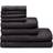 Catherine Lansfield Quick Dry Towel Black (120x70cm)