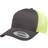Yupoong Men's Classics Retro Trucker Cap - Charcoal/Neon