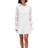 NA-KD Dress with Sleeve Details - White