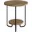 Fwstyle Corro Round Side with Dual-Level Storage Small Table