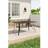 Living and Home Garden Metal Slatted Coffee Table Black One Size