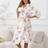 Shein Cute Cartoon Cherry Bear Pattern Bathrobe - Polyester