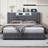 Ivy Bronx Upholstered With LED And 3 Drawers 140 x 200 cm Frame Bed