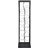 vidaXL 240941 Black Wine Rack 23.5x100cm