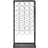 vidaXL 240942 Black Wine Rack 47.5x100cm