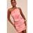 PrettyLittleThing Abstract Print Mesh Ruched Mini Skirt - Pink