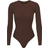 SKIMS Fits Everybody Long Sleeve Crew Neck Bodysuit - Cocoa