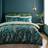 Dunelm Watercoloured Floral & Pillowcase Set Duvet Cover Multicolour, Blue (220x260cm)