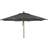 Brafab Parma Parasol - Natural Colored/Grey 350cm