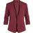 Vila 3/4 Sleeved Fitted Blazer - Carmine Red