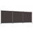 vidaXL 3-Panel Brown Rumdeler