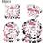 Shein 68pcs Pink Western Party Disposable Tableware Set