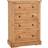 SECONIQUE Corona Brown Chest of Drawer 92x130cm