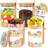 Shein Clear Breakfast Jars Bamboo Lids Glass Jar with Straw