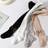 Shein Baby Girls Bow Decor Vertical Striped Stirrup Tights - Suitable
