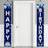 Shein Blue Silver Happy Birthday Door Hanging Decoration