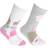 Floso Kid's Cotton Rich Welly Socks 2-pack - Cream Pink