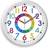 Shein Creative Color Alphanumeric Pattern Analog Wall Clock