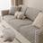 Shein Winter Thickened Warm Plush Jacquard Seat Cushion Loose Sofa Cover Grey