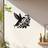 Shein Room 1pc Iron Hummingbird Floral Art Wall Decor