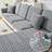 Shein Thick Warm Double-Sided Plush Velvet Seat Cushion Loose Sofa Cover Grey
