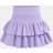 Shein Tween Girls Knit Solid Color Ruffle Layered Built-In Shorts - Y2K