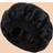 Shein Reusable Satin Jumbo Black Bonnet
