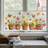 Shein Colorful Plants And Flowers Butterfly Wall Stickers Window Film