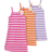 Shein Girls Casual Ombre Striped Open Shoulder Floral Dress - Cute Sleeveless