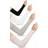 Shein Women Solid Tube Arm Sleeves - Black White Beige