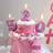 Shein Gradient Pink Flower Edge Digital Candle