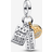 Pandora Friendship Triple Dangle Charm Sterling Silver 14k Gold-plated Unique Metal Blend - Clear