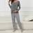 Shein Maternity Striped Slogan Graphic Nursing Tee Set
