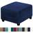Shein Footstool Velvet Stretch Sofa Storage Loose Covers Blue