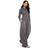 boohoo Rib Seam Detail Hoodie Straight Leg Jogger Set - Grey