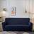 Shein Milk Silk Solid Color Loose Sofa Cover Blue