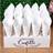 Shein White Paper Confetti Cone Holder