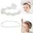 Shein Elegant Flower Christening Headbands For Baby Girl