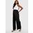 boohoo Womens Maternity Linen Look Drawstring Trousers Black