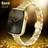 Shein Narrow Women's Gold Metal Apple Watch Band